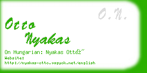 otto nyakas business card